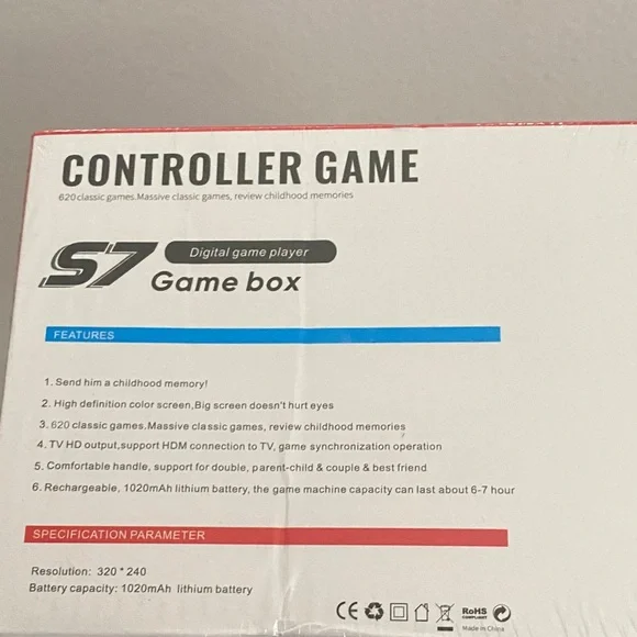 Handheld Controller Game Console - Red & Blue